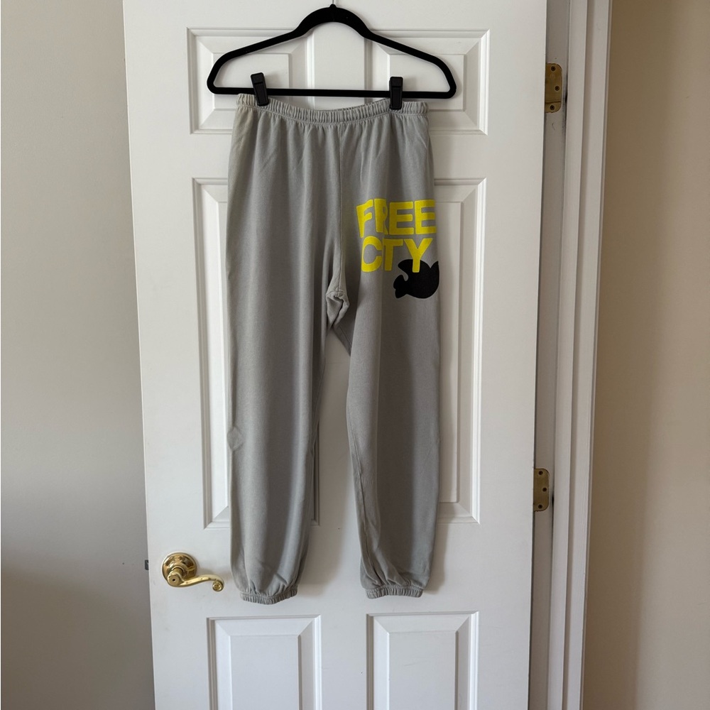 Freecity Logo Cotton Sweatpants - Size M